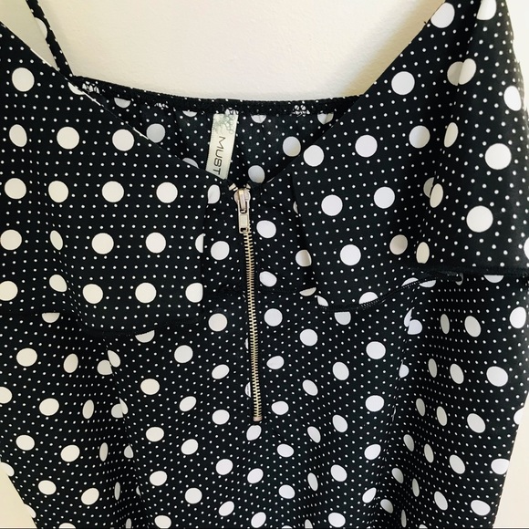 MUST HAVE | Polka Dot Spaghetti Strap Top Size M - Picture 2 of 9